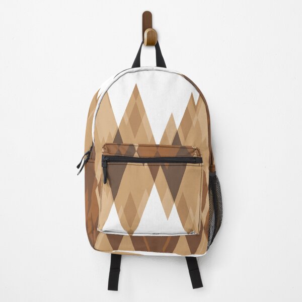 Item preview, Brown and white abstract argyle diamond pattern designed and sold by BLMcreations.