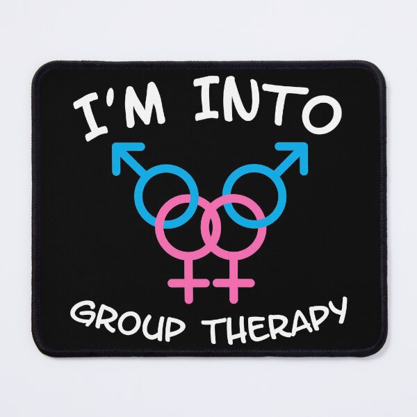 Artikelvorschau, Ich bin in der Gruppentherapie MFMF Gruppensex - Swinger Lifestyle für dunkle Farben entworfen und verkauft von swingersshop.