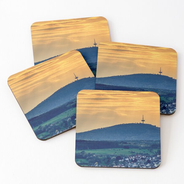 Item preview, Giessen Dünsberg at sunset designed and sold by matschesphoto.