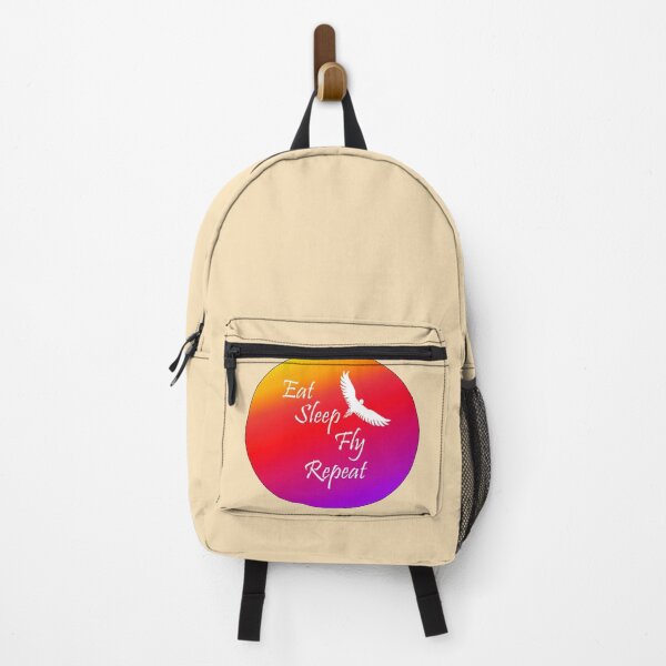Item preview, Eat Sleep & Fly into the yellow/purple sunrise Sky design designed and sold by MystixJack.