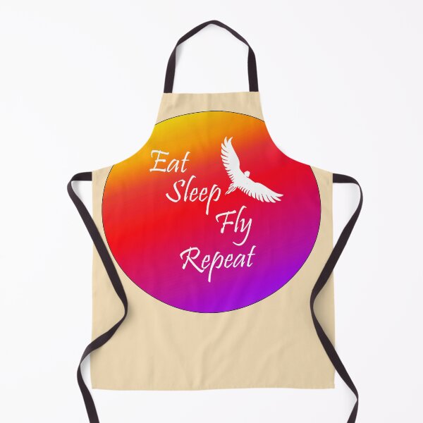 Item preview, Eat Sleep & Fly into the yellow/purple sunrise Sky design designed and sold by MystixJack.