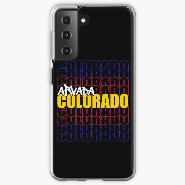 Arvada Colorado State Flag Typography Samsung Galaxy Soft Case