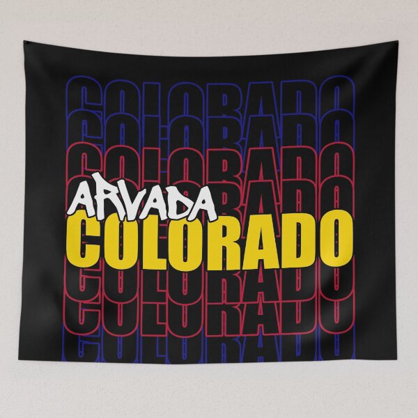 Item preview, Arvada Colorado State Flag Typography designed and sold by that5280lady.