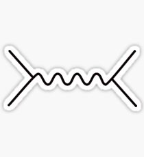 Feynman Diagram - Black Sticker