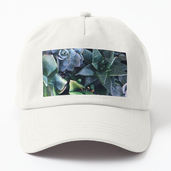 Contemporary, Sophisticated Succulents Art Photo Dad Hat