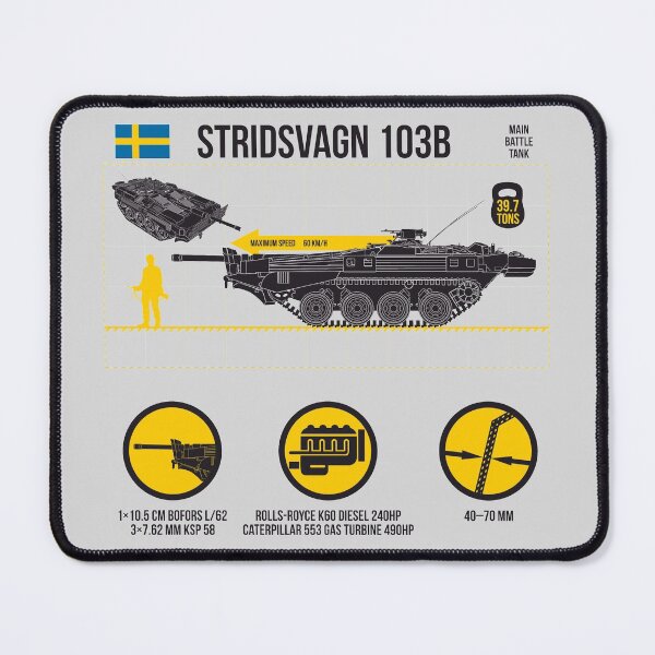 Item preview, Infographic Stridsvagn 103B on light designed and sold by FAawRay.