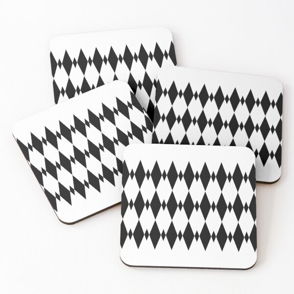 Item preview, Black and white argyle diamond pattern designed and sold by BLMcreations.