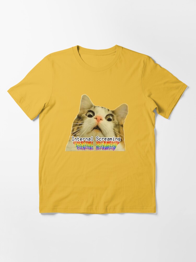 Screaming internally 2024 cat shirt