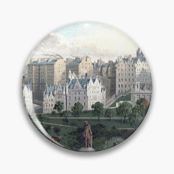 Item preview, Vintage Illustration of Edinburgh Old Town from Princes Street Gardens designed and sold by yourscotland.