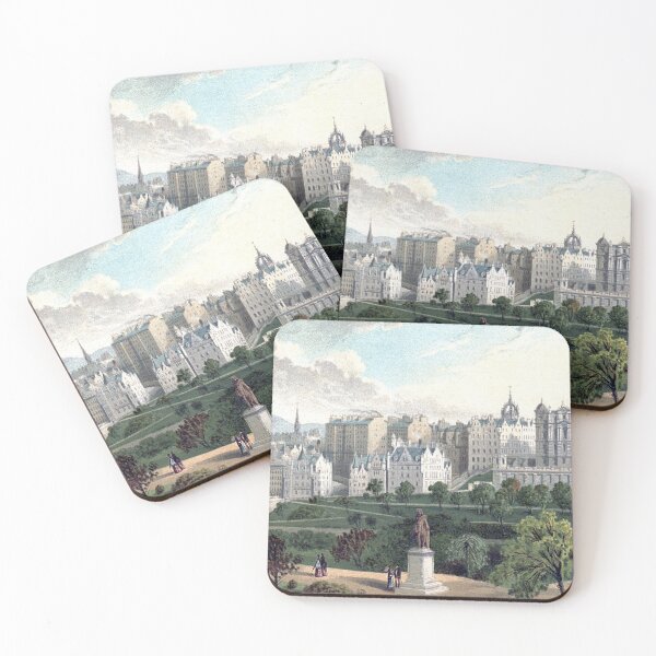 Item preview, Vintage Illustration of Edinburgh Old Town from Princes Street Gardens designed and sold by yourscotland.