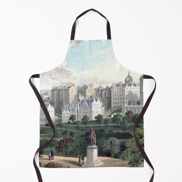 Item preview, Vintage Illustration of Edinburgh Old Town from Princes Street Gardens designed and sold by yourscotland.