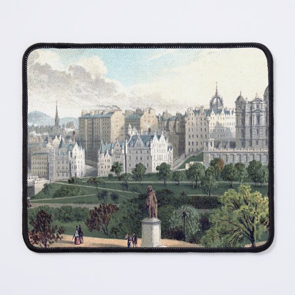 Item preview, Vintage Illustration of Edinburgh Old Town from Princes Street Gardens designed and sold by yourscotland.