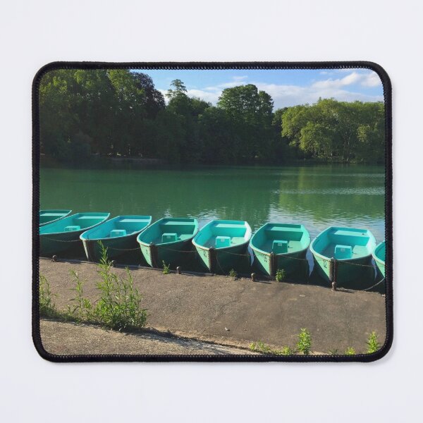 Aperçu de l'œuvre Lyon - Alignement de barques au parc créée et vendue par AHELENE.