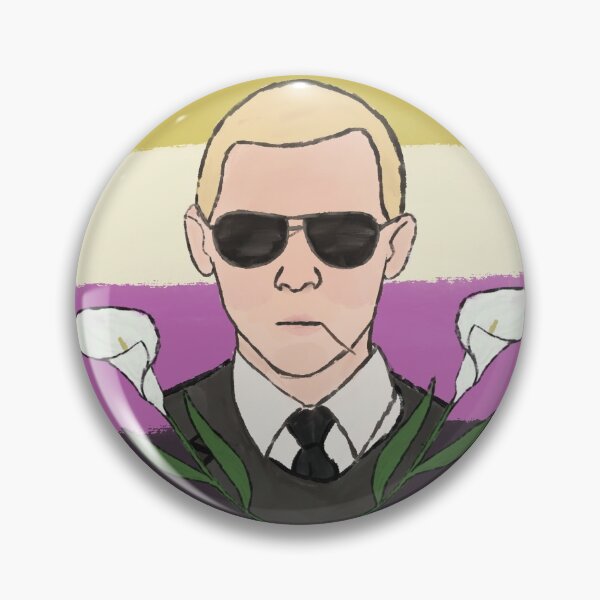 Item preview, Nonbinary Nicolas Angel - Hotfuzz designed and sold by AngstyAlienArt.