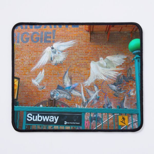 Item preview, Graffiti in NYC - Wall painted 9 - Subway station designed and sold by AHELENE.