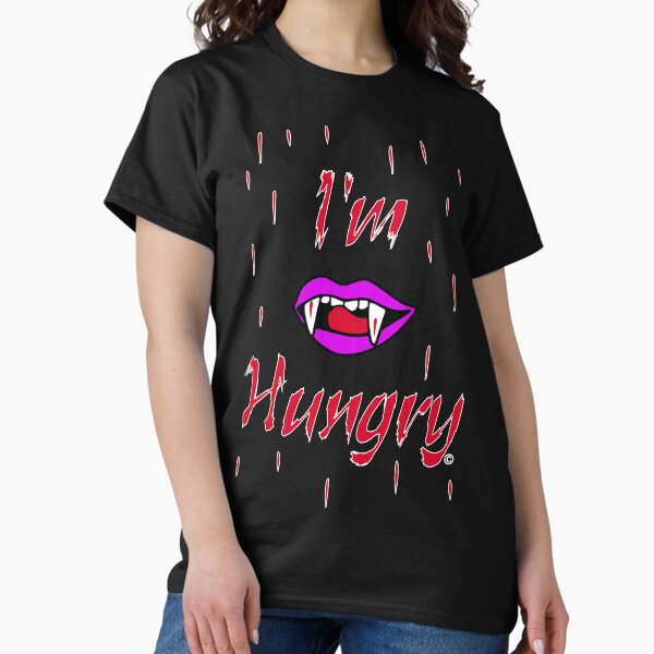 Item preview, I'm Hungry - Halloween Theme Design - Luscious Vampire Bloody Lips designed and sold by ThisNThatImages.