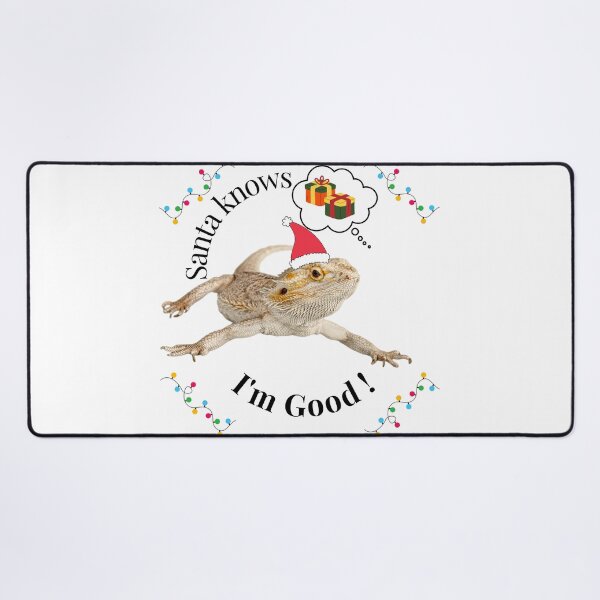 Item preview, Dragón barbudo Santa sabe que soy un buen tema navideño para dueños de reptiles, lagartos y amantes de los gecos designed and sold by AccessMyself.