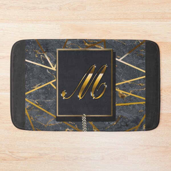Item preview, Marble Mosaic Golden Monogram M designed and sold by antarte99.