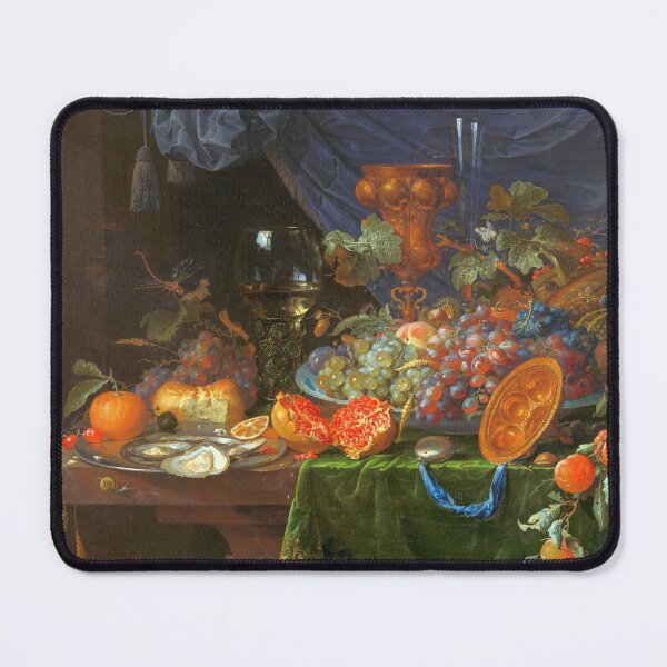 Item preview, Still Life with Fruit and Oysters by Abraham Mignon, 1660 - 1679 designed and sold by Shapes-Mania.