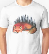 Camiseta unisex Dormir Fox