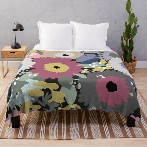 Item preview, moody organic florals designed and sold by swans-swatches.