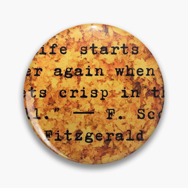 Item preview, F. Scott Fitzgerald, The great Gatsby quote - Fall vibes design designed and sold by Theleochick.