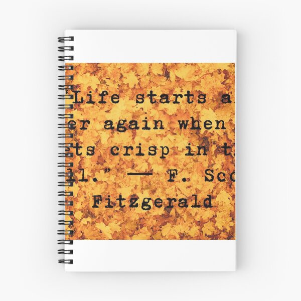 Item preview, F. Scott Fitzgerald, The great Gatsby quote - Fall vibes design designed and sold by Theleochick.
