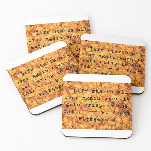 Item preview, F. Scott Fitzgerald, The great Gatsby quote - Fall vibes design designed and sold by Theleochick.