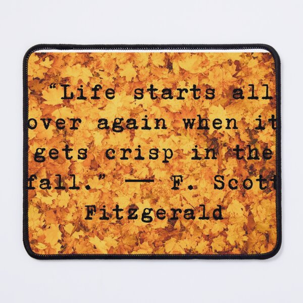 Item preview, F. Scott Fitzgerald, The great Gatsby quote - Fall vibes design designed and sold by Theleochick.