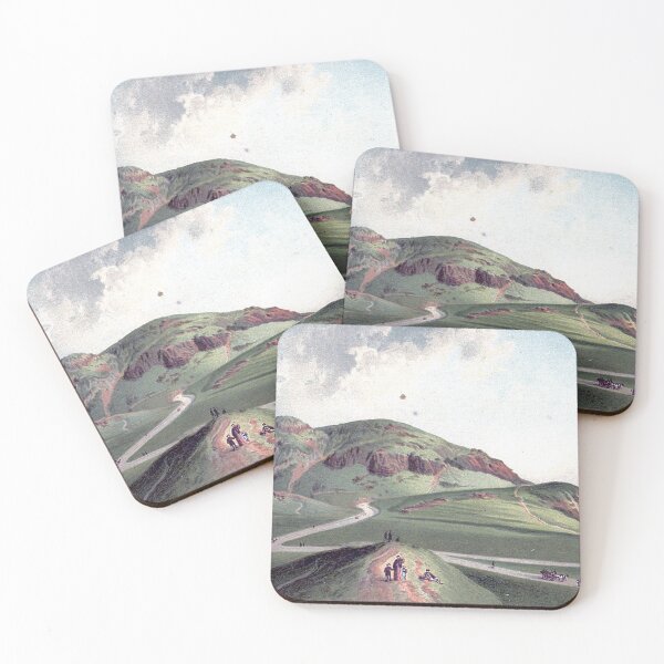 Item preview, Vintage Illustration of Arthurs Seat from St Leonard's, Edinburgh designed and sold by yourscotland.