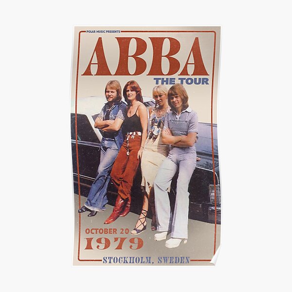Vintage AB BA The Tour Poster