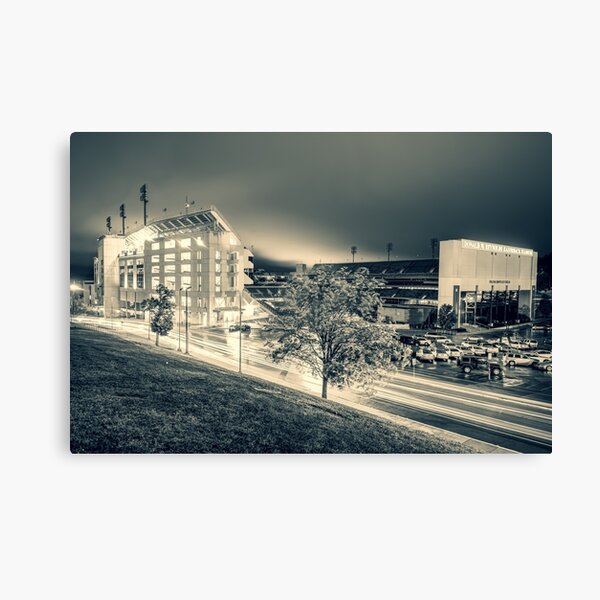 Item preview, Vintage Razorback Stadium In Fayetteville Arkansas - Sepia designed and sold by Gregory Ballos.