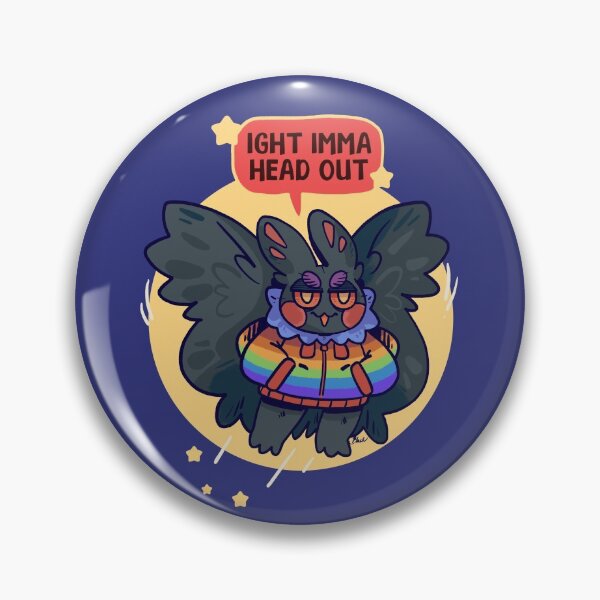 Item preview, IGHT IMMA HEAD OUT - Mothman  designed and sold by BlacksSideshow.
