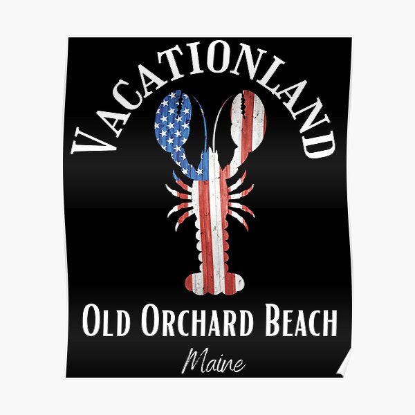 24x32 Vintage Old Orchard Beach Poster