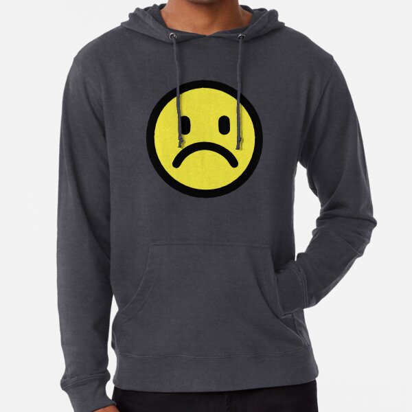 Frowny top face hoodie
