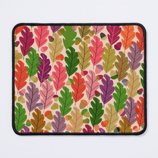 Item preview, Oak leaves with acorns, jewel tones designed and sold by Palifino.