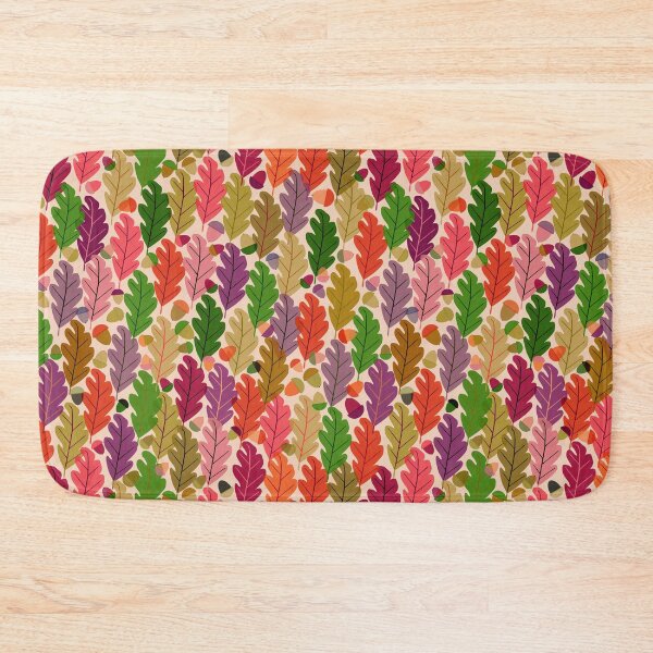 Item preview, Oak leaves with acorns, jewel tones designed and sold by Palifino.