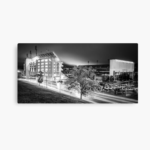 Item preview, Razorback Stadium Monochrome Panorama - Fayetteville Arkansas designed and sold by Gregory Ballos.