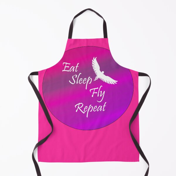 Item preview, Eat Sleep & Fly into the purple/pink Sky design designed and sold by MystixJack.