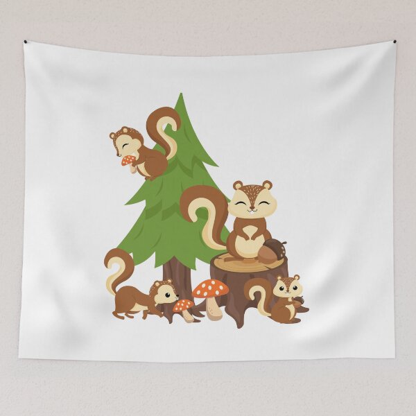 Item preview, Squirrel Forest Party designed and sold by PinkPerfect.