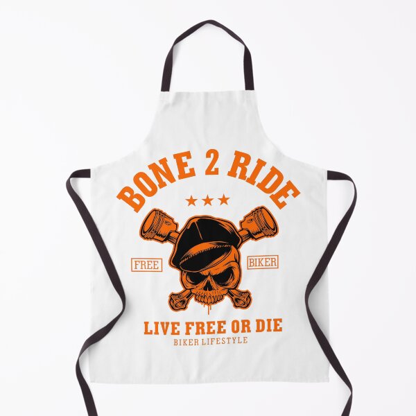 Item preview, Bone 2 Ride Biker Skull Live Free or Die Design designed and sold by boopsblunt.