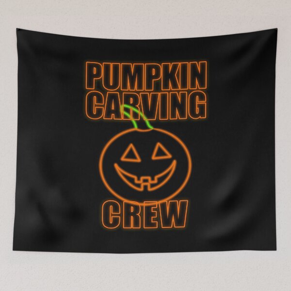 Item preview, Pumpkin Carving Crew Orange Neon Glow designed and sold by that5280lady.