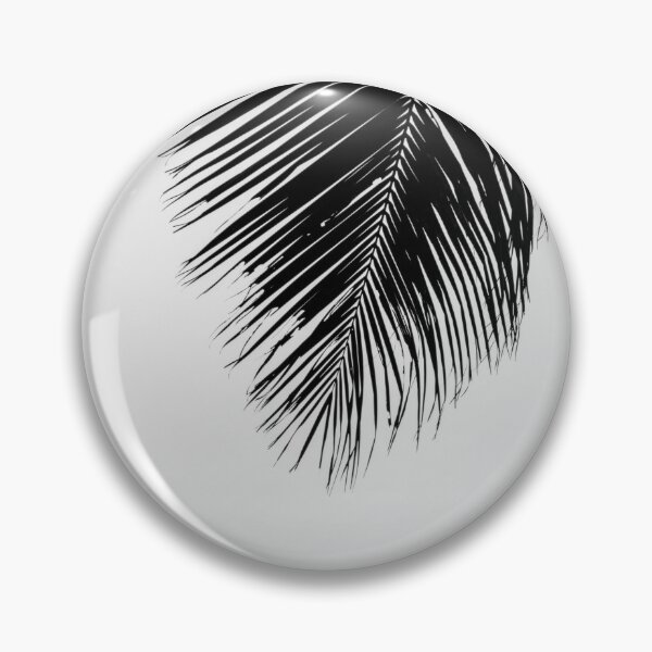 Item preview, Tropical, Palm Leaves, Palm Trees, Summer, Sky, Sunset, Black and White designed and sold by Magic Love Art Print.