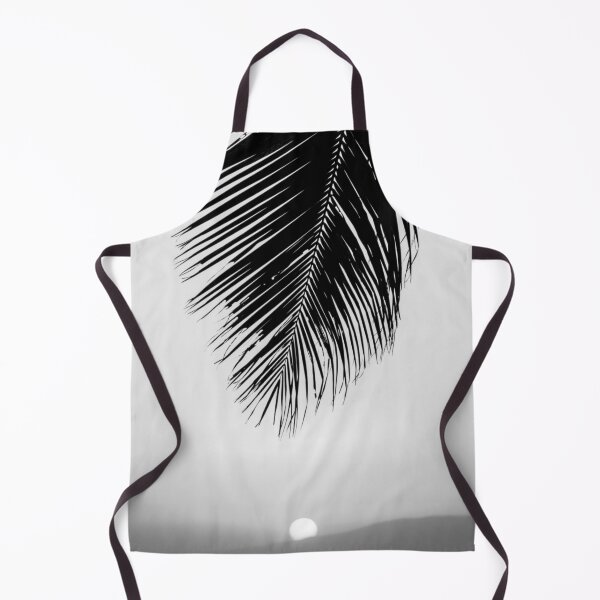 Item preview, Tropical, Palm Leaves, Palm Trees, Summer, Sky, Sunset, Black and White designed and sold by Magic Love Art Print.