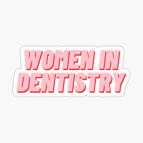 Mujeres en Odontología Pegatina