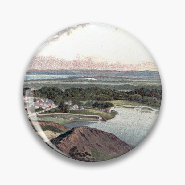 Item preview, Vintage Illustration of Duddingston Loch from The Queen's Drive, Edinburgh designed and sold by yourscotland.