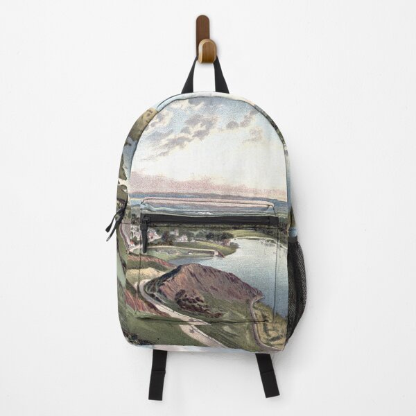 Item preview, Vintage Illustration of Duddingston Loch from The Queen's Drive, Edinburgh designed and sold by yourscotland.