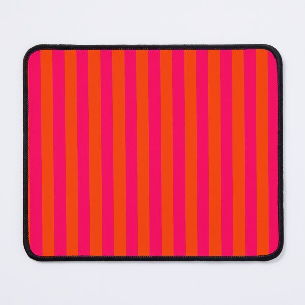 Item preview, Orange Pop and Hot Neon Pink Vertical Stripes designed and sold by podartist.