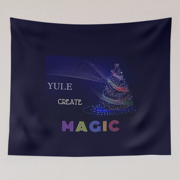 Item preview, Yule Create Magic Festive Funny Design designed and sold by TheWorldofYvonneMarrs.