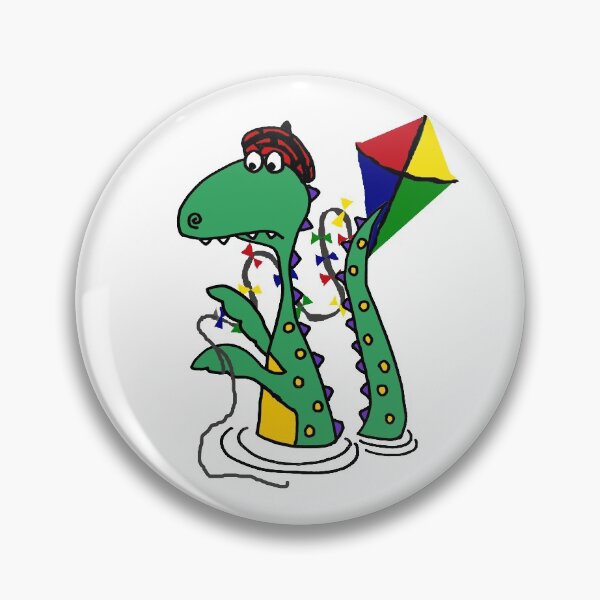 Item preview, Funny Loch Ness Monster Flying Kite Cartoon designed and sold by Nature's Fancy.